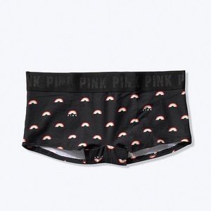 VS PINK LOGO BOYSHORT PANTY UNDERWEAR NEW